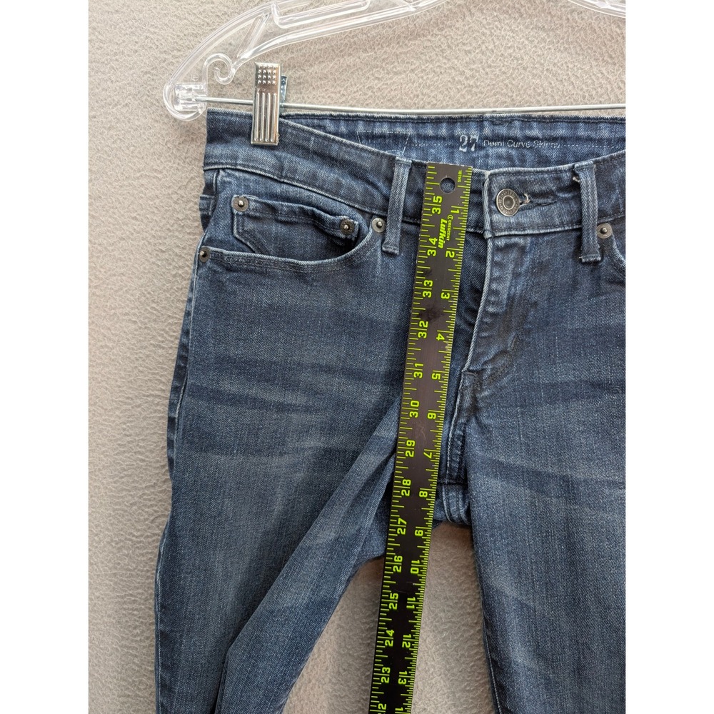 Levi's Women's Demi Curve Skinny Jeans Size 27 Dark Wash Midrise Denim Stretch - Picture 8 of 9